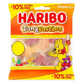 HARIBO Tangfastics Fruit & Cola Flavour Fizzy Jelly Sweets Sharing Bag 154g (Case of 12)  Adomoo
